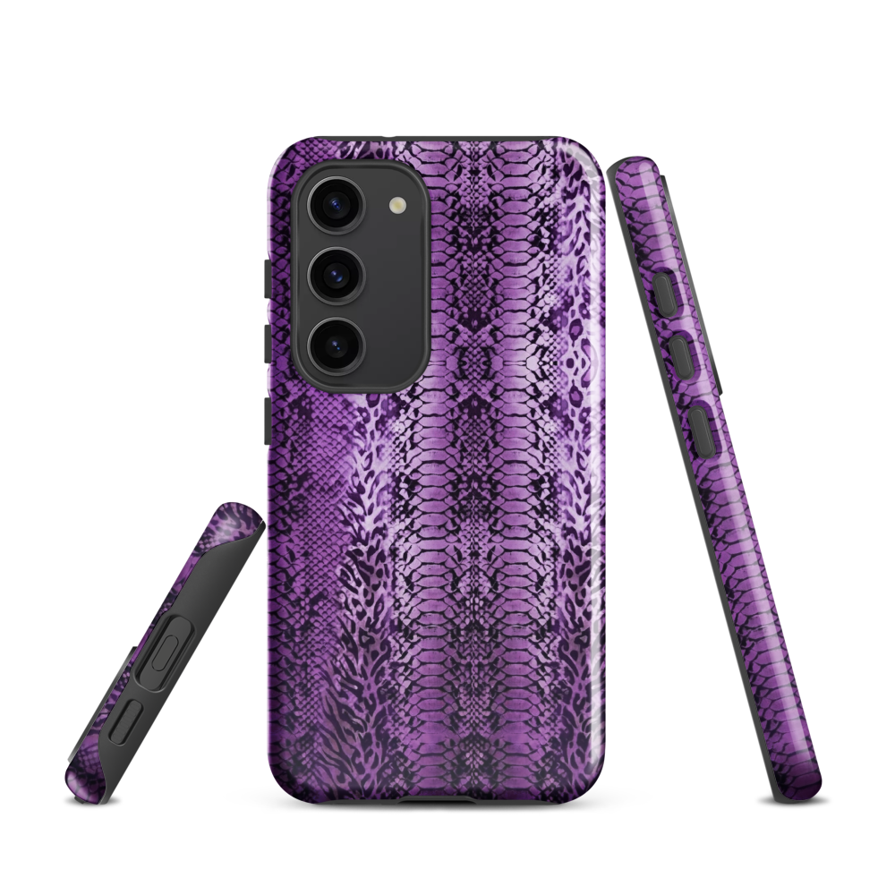 Purple Snake Skin Tough Case for Samsung