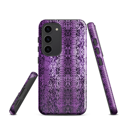 Purple Snake Skin Tough Case for Samsung