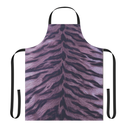 Purple Tiger Print Strap Apron