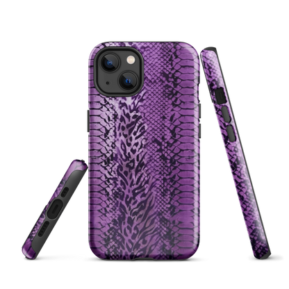 Purple Snake Skin Tough Case for iPhone®