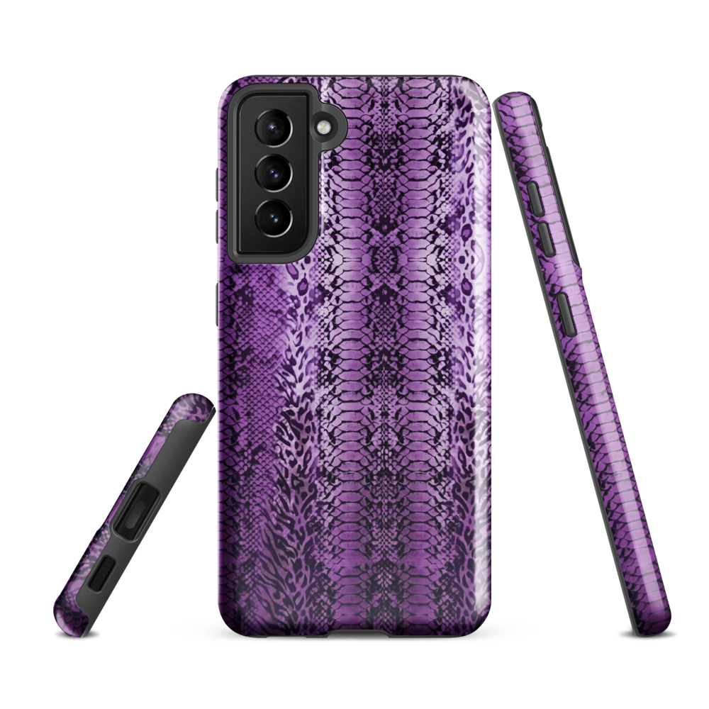 Purple Snake Skin Tough Case for Samsung