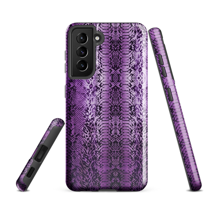 Purple Snake Skin Tough Case for Samsung