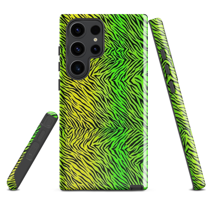 Green & Yellow  Zebra Print Tough Case for Samsung