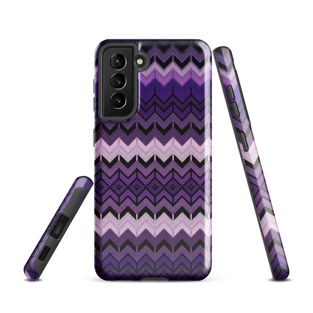 Purple Chevron Tough Case for Samsung