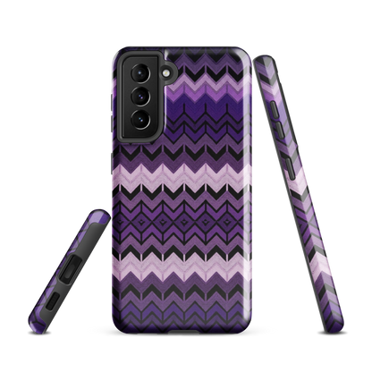 Purple Chevron Tough Case for Samsung