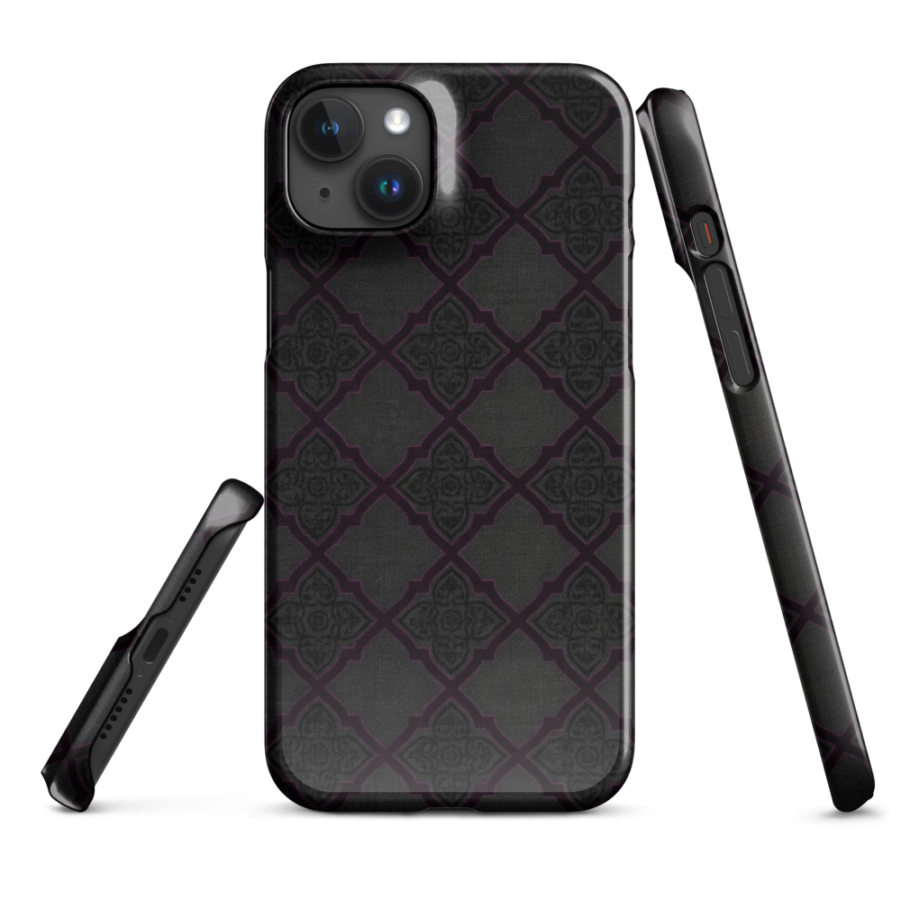 Black and Purple Whimsy Mall Goth Snap Case for iPhone