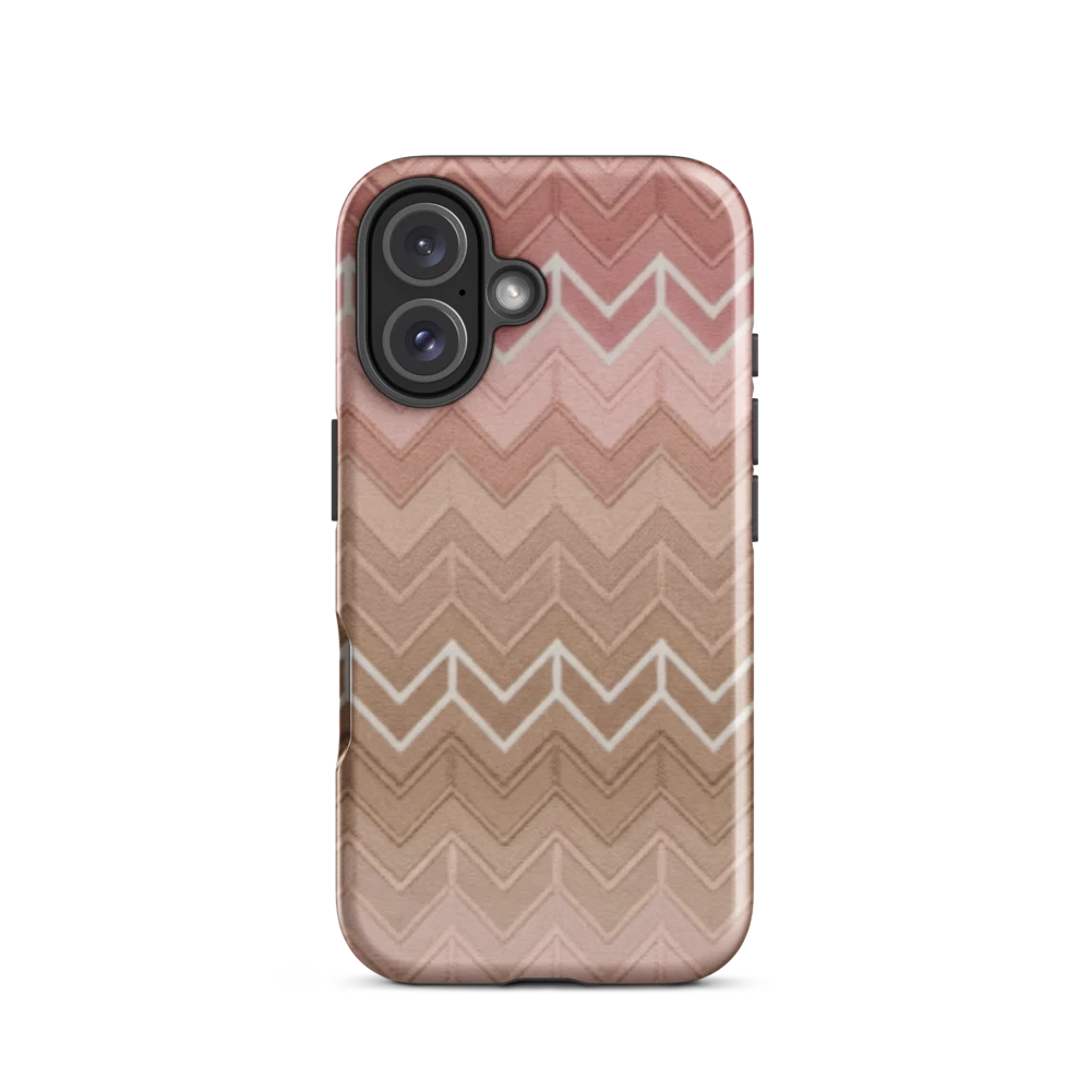 Pink & Muaves Chevron Pattern Tough Case for iPhone®