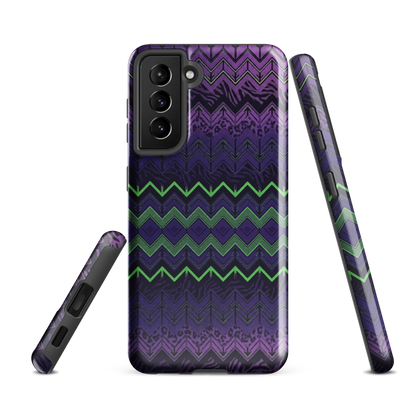 Halloween Chevron Purple & Green Edition Tough Case for Samsung