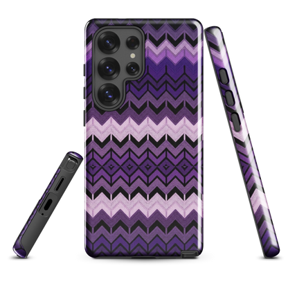 Purple Chevron Tough Case for Samsung