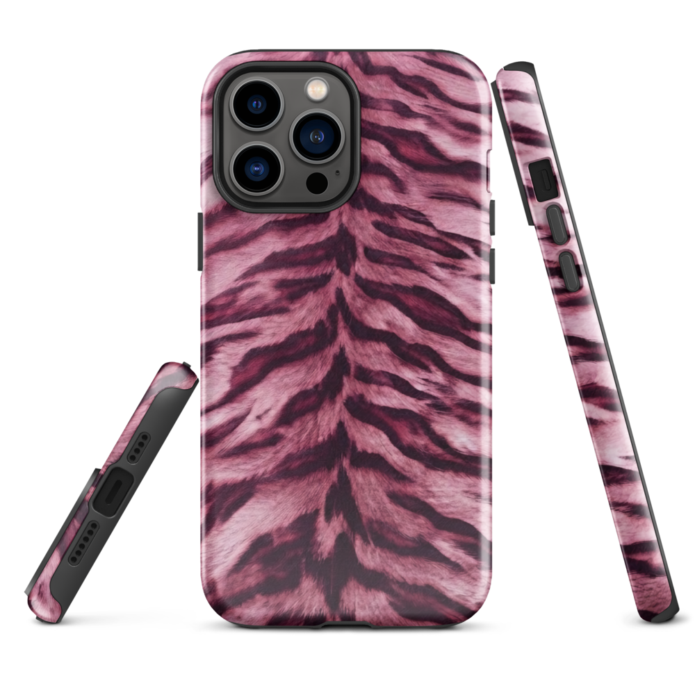 Pink Tiger Print Tough Case for iPhone®