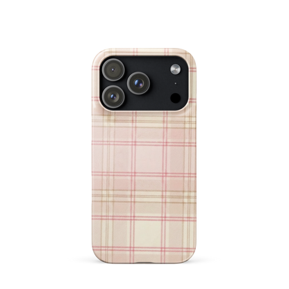 Yellow and Cream Coquette Snap Case for iPhone
