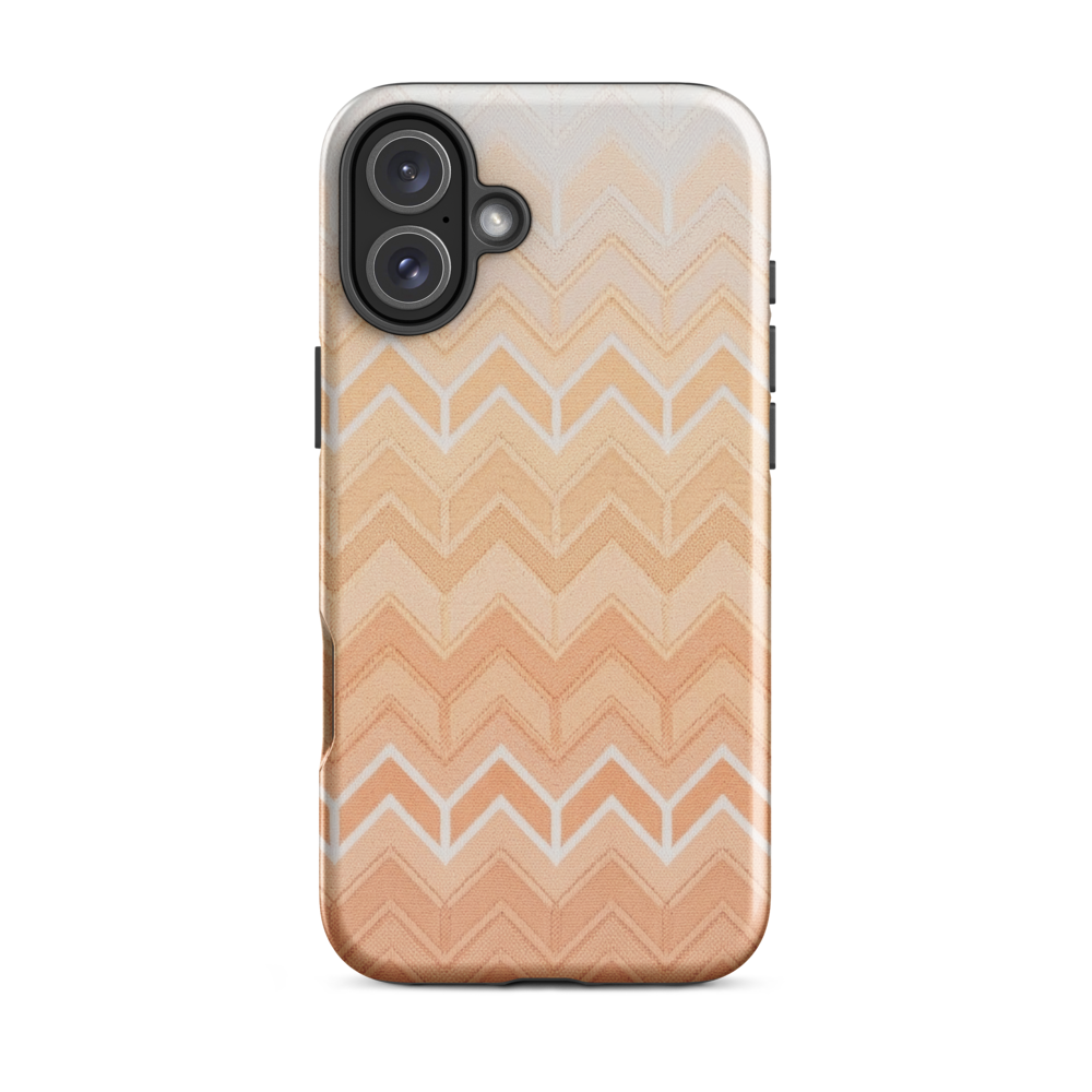 Coastal Orange Chevron Pattern Tough Case for iPhone®