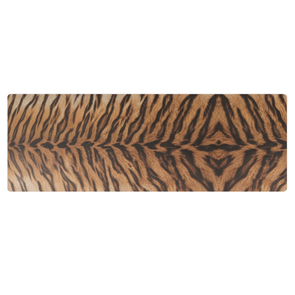 Neutral Tiger Print Pilates Yoga Mat
