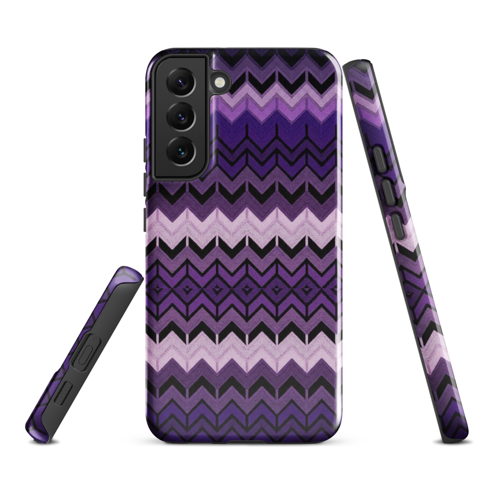 Purple Chevron Tough Case for Samsung