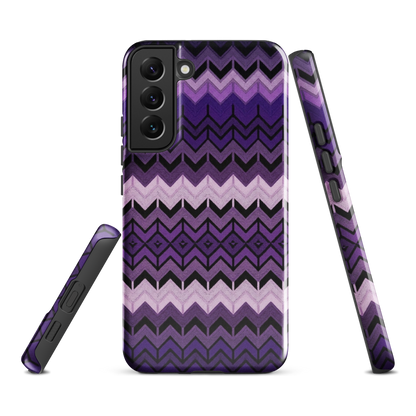 Purple Chevron Tough Case for Samsung
