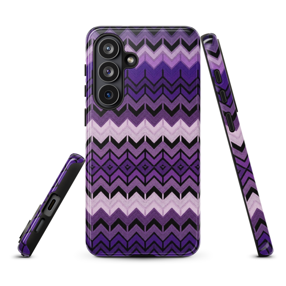 Purple Chevron Tough Case for Samsung