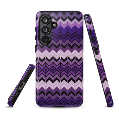 Purple Chevron Tough Case for Samsung