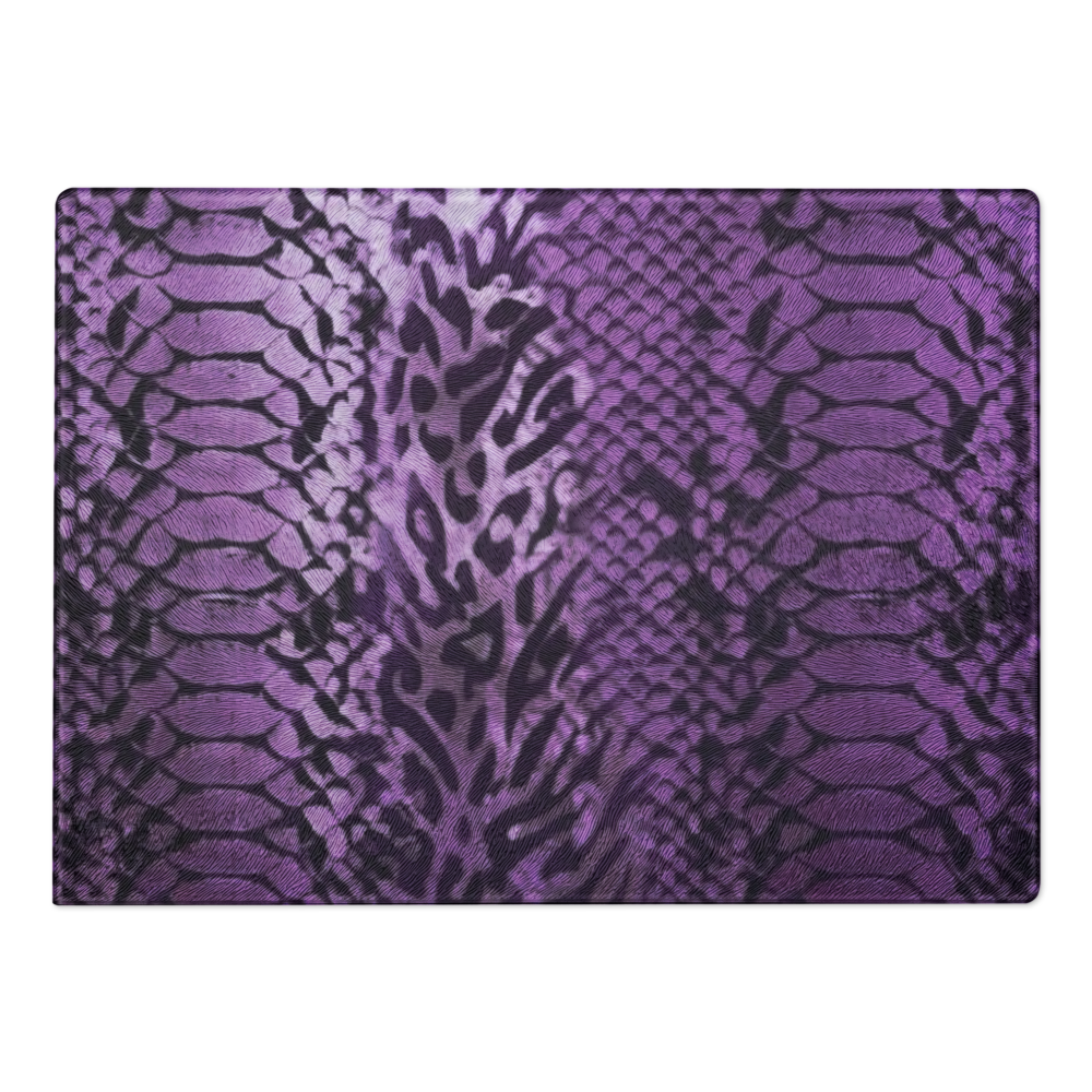 Purple Snake Skin Glass Cutting Board