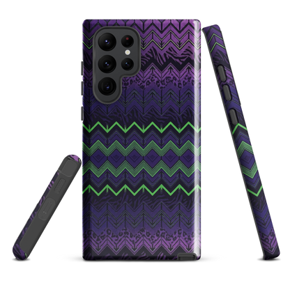 Halloween Chevron Purple & Green Edition Tough Case for Samsung