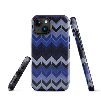 Blue Chevron Tough Case for iPhone®