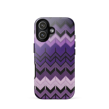 Purple Chevron Tough Case for iPhone®
